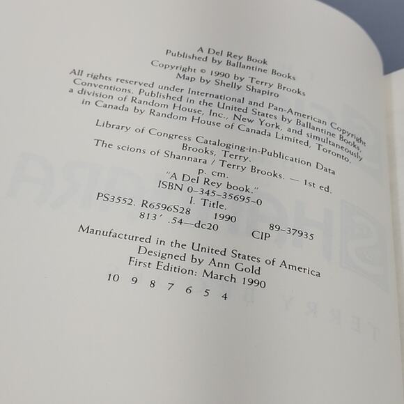 Scions of Shannara Hardcover Terry Brooks 1990 First Edition An Epic Fantasy - Picture 8 of 16